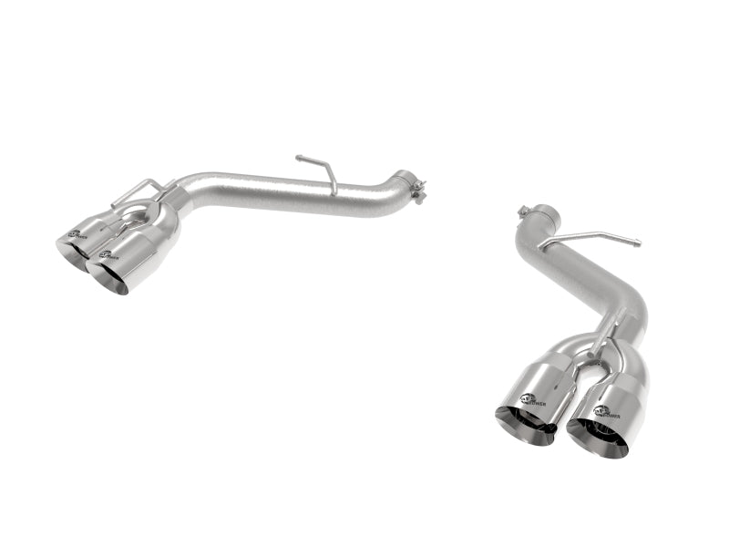 عادم aFe POWER MACH Force-Xp 3in Axle-Back Exhaust Exhaust لسيارة Chevy Camaro SS V8 6.2L موديلات 16-20 بدون كاتمات صوت - مصقول