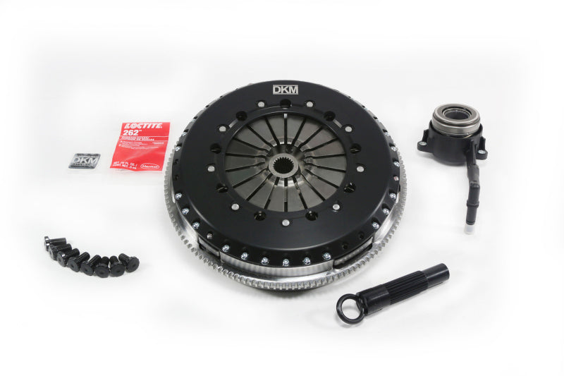 قابض DKM 2.0 VW/Audi A3 TSI 8 Bolt Motor MS Twin Disc Clutch مع دولاب الموازنة الفولاذي (عزم دوران 660 قدم/رطل)