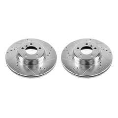 Power Stop 03-05 Land Rover Range Rover Front Evolution Drilled & Slotted Rotors - Pair