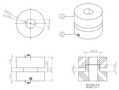 SuperPro Front Shock Absorber Upper Bushing Kit