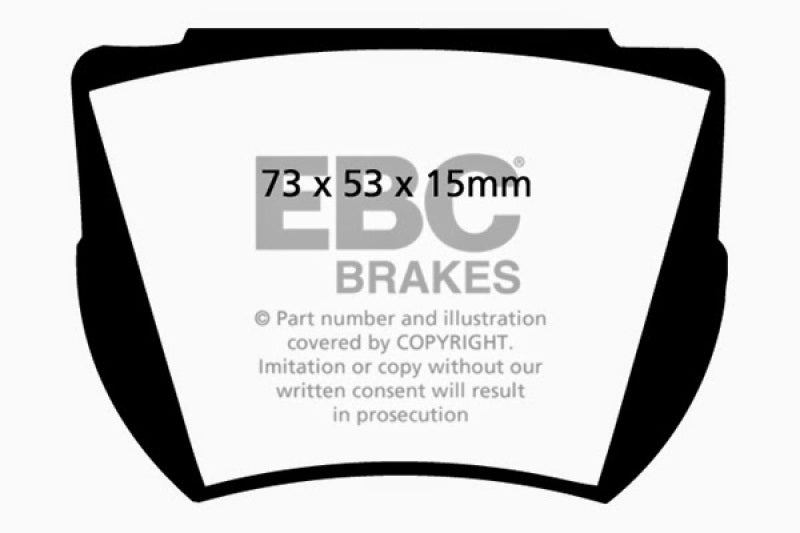 وسادات الفرامل الخلفية من Greenstuff لسيارة Aston Martin DB4 3.7 Convertible EBC 59-65