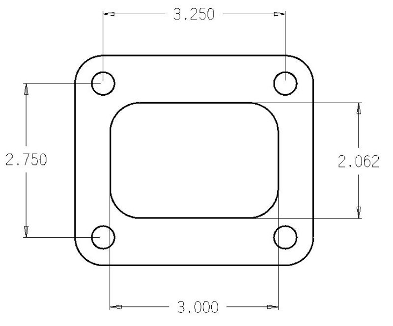حشية عادم Cometic Turbo FLG T4 Garrett Exh Inlet مقاس 0.010 بوصة