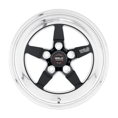 عجلة Weld S71 مقاس 15x10.33 / 4x108 مم BP / 4.5 بوصة BS سوداء (وسادة منخفضة) - غير قابلة للقفل