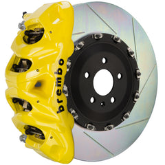 بريمبو 02-08 G500/03-04 G55/09-18 G550 Fr GT BBK 8Piston Cast 412x38 2pc Rotor Slotted Type1-Yellow