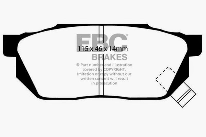 وسادات الفرامل الأمامية Greenstuff لسيارة Honda Civic CRX 1.5 DX موديل EBC 84-87