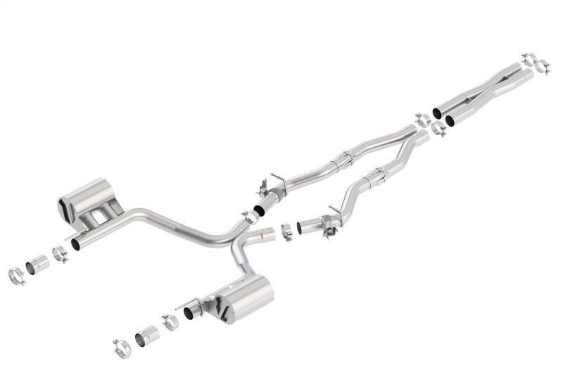 عادم Borla 16-17 Dodge Challenger R/T 5.7L MT/AT ATAK Catback (مع صمامات MDS فقط)