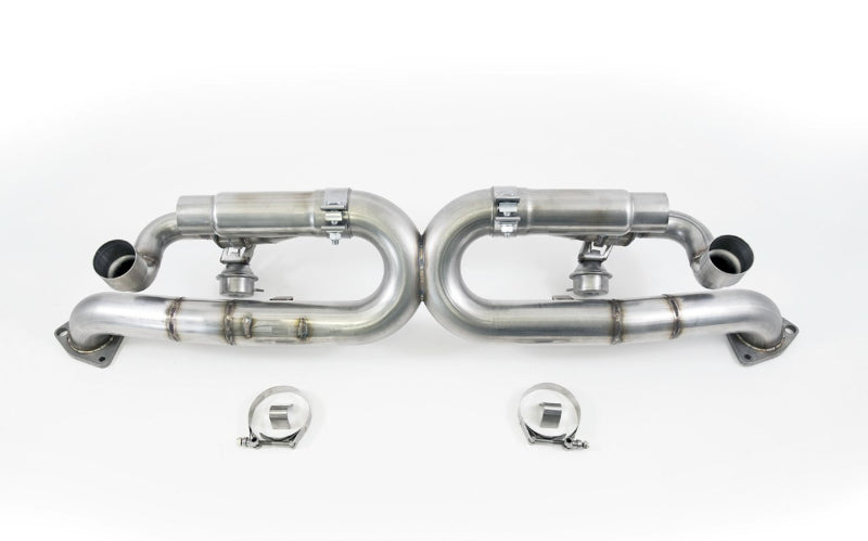 AWE Tuning Porsche 991 SwitchPath Exhaust Tips Chrome Silver لسيارات غير PSE