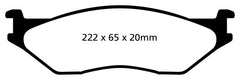 EBC 02-05 Ford Econoline E550 Yellowstuff Front Brake Pads