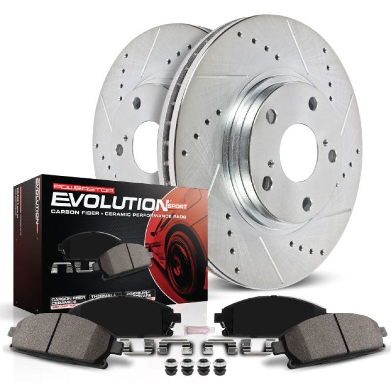 Power Stop 00-01 Dodge Ram 1500 Front & Rear Z23 Evolution Sport Brake Kit