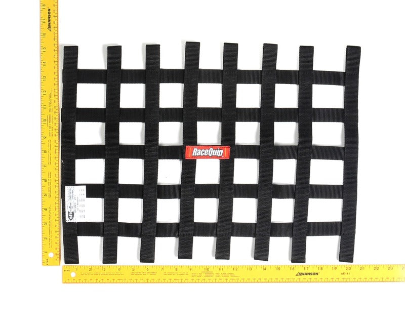 شبكة شريطية SFI سوداء مقاس 15 × 21 من RaceQuip