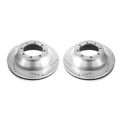 Power Stop 17-18 Ford E-450 Super Duty Rear Drilled & Slotted Rotor - Pair