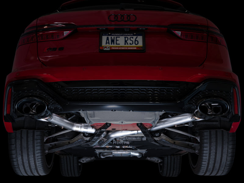 AWE Tuning 21-23 Audi C8 RS6/RS7 SwitchPath Cat-back Exhaust Tips - Diamond Black