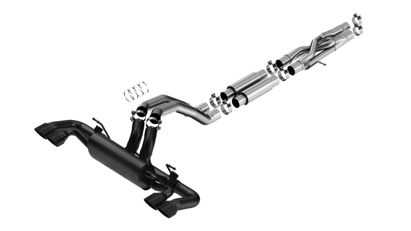 عادم كات باك من بورلا 21-22 جيب رانجلر روبيكون 392 6.4 لتر V8 AT 4WD 4DR S-Type - مطلي باللون الأسود
