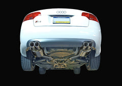AWE Tuning Audi B7 S4 Track Edition Exhaust Tips باللون الفضي المصقول