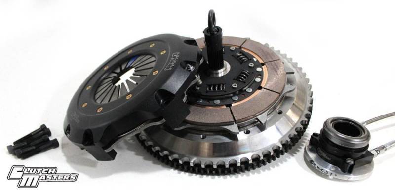 مجموعة سباق Clutch Masters 09-12 Hyundai Genesis Coupe 2.0T FX850 Twin Disc 8.5in مع إطار أمامي فولاذي ورافعة