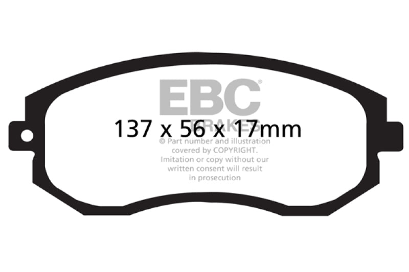 وسادات الفرامل الأمامية Greenstuff لسيارة Scion FR-S 2 EBC 12+