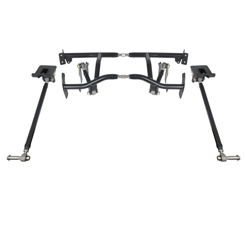 إطار Ridetech 70-81 GM F-Body Bolt-On 4-Link مع قضبان ضبط مزدوجة ومفاصل R وحامل وأدوات أخرى