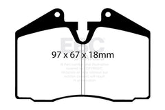EBC 89-95 Ferrari 348 3.4 Bluestuff Front Brake Pads