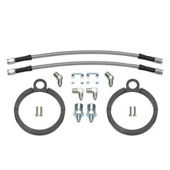 Wilwood Flexline Kit 12 inch -3 3/8-24 IF 1/8-27 NPT 90 Degree