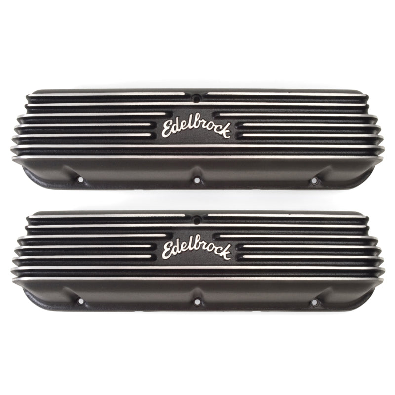 غطاء صمام Edelbrock Classic Series Ford 1962-95 221 351W V8 أسود