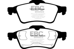 وسادات الفرامل الخلفية من Yellowstuff لسيارة Mazda 3 2.0 EBC 03-05