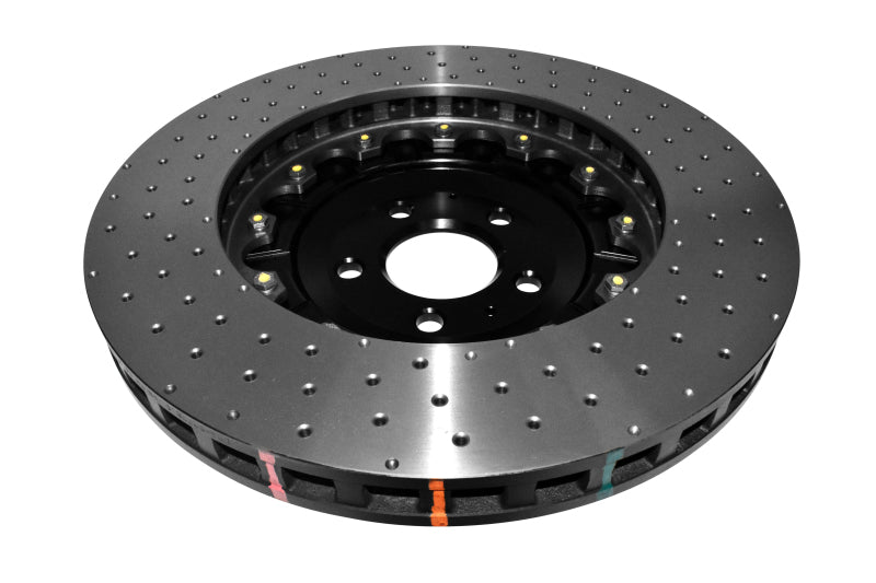 DBA 07-11 Audi S6 Front 5000 Series Cross Drilled Rotor with Black Hat