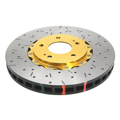 DBA 03-07 350Z / 03-04 G35 مع دوار أمامي مثقوب ومشقوق من سلسلة 5000 من Brembo مكون من قطعتين مجمع مع