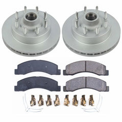 Power Stop 99-02 Ford F-350 Super Duty Front Z17 Coated Brake Kit