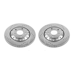 Power Stop 03-10 Audi A8 Quattro Rear Evolution Drilled & Slotted Rotors - Pair