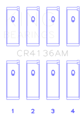 King 91-02 Nissan SR20DE L4 DOHC 16 Valves  (Size +0.50) Rod Bearing Set