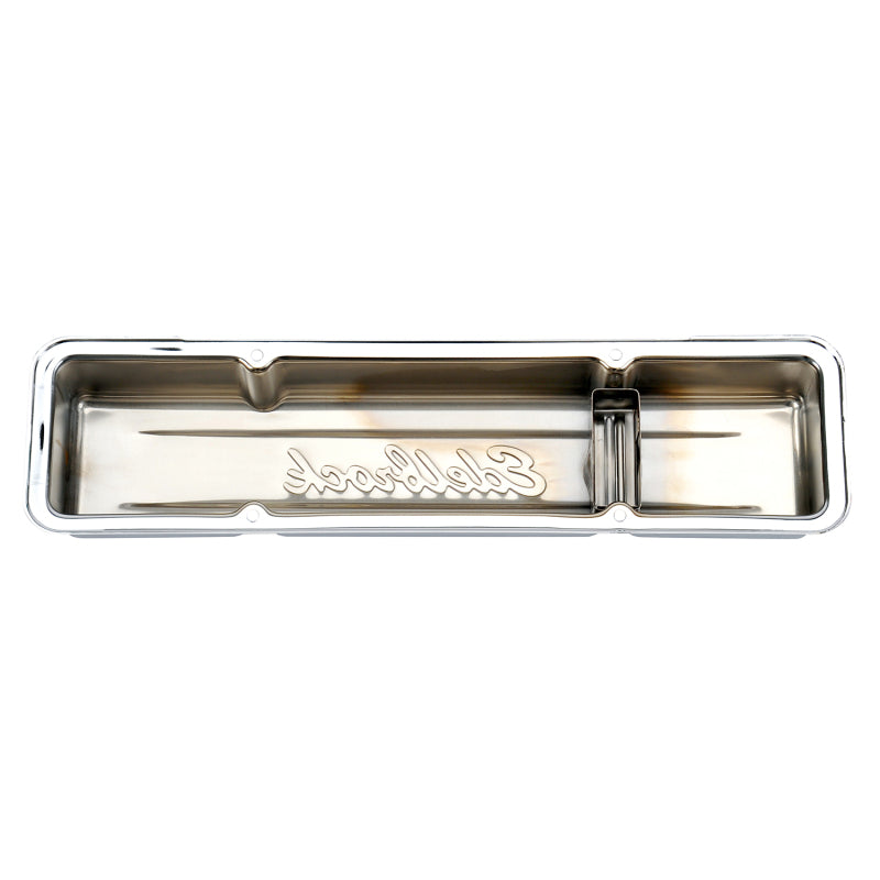 غطاء صمام Edelbrock Signature Series Chevrolet 1959-1986 262-400 CI V8 Low Chrome
