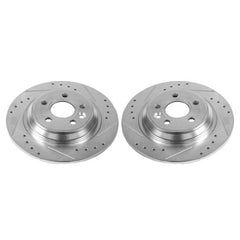 Power Stop 11-15 Volvo S60 Rear Evolution Drilled & Slotted Rotors - Pair