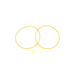 طقم ختم قاعدة Cometic Hd All 110in Cvo Twin Cam، برتقالي فيتون