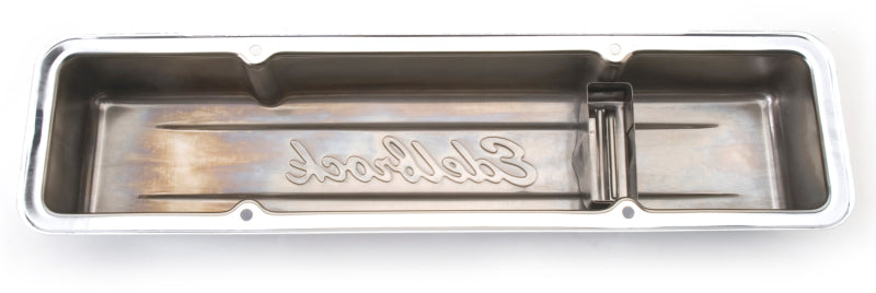 غطاء صمام Edelbrock Signature Series Chevrolet 1959-1986 262-400 CI V8 Low Chrome