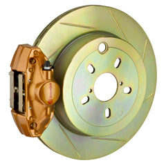 بريمبو 02-07 Impreza/WRX GT BBK خلفي 2 مكبس مصبوب 2 قطعة 316 × 20 قطعة واحدة دوار مشقوق النوع 1 - ذهبي
