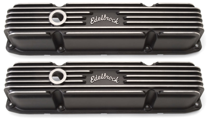 غطاء صمام Edelbrock Classic Series Chrysler 383/440 CI V8 أسود