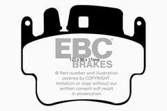EBC 98-05 Porsche 911 996 3.4 Carrera 2 (دوار حديدي) وسادات فرامل أمامية من Redstuff (راجع دليل ملاءمة EBC)