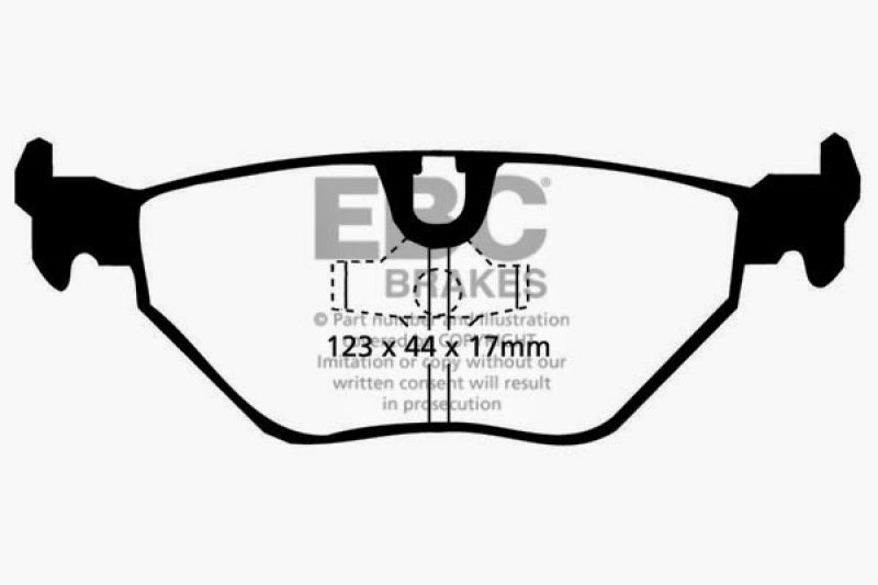 وسادات الفرامل الخلفية من Redstuff لسيارة BMW M3 2.3 (E30) طراز EBC 87-91