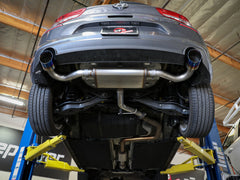 نظام عادم خلفي للمحور من نوع aFe Takeda مقاس 2.5 بوصة 409 SS بلون أزرق لهب 18-20 Hyundai Elantra GT L4-1.6L(t)