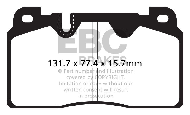 وسادات الفرامل الأمامية Greenstuff EBC 12+ Audi Q5 2.0 Turbo (Brembo)
