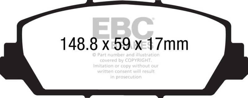 وسادات الفرامل الأمامية Greenstuff EBC 12+ Acura RDX 3.5