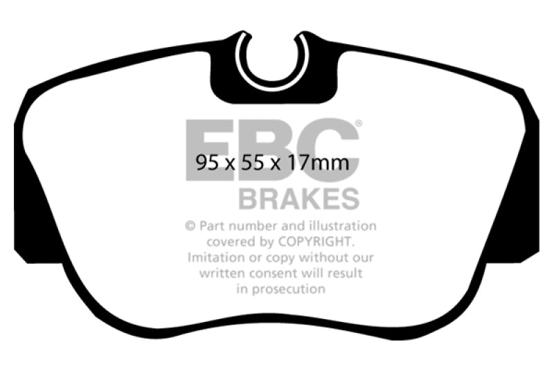 وسادات الفرامل الأمامية Greenstuff لسيارة Mercedes-Benz 190/190E 2.3 EBC 84-86