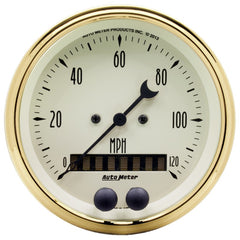 AutoMeter Golden Oldies 3-3/8in 0-120MPH (GPS) Speedometer Gauge