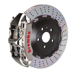 بريمبو SL55 AMG 03-08 (باستثناء السلسلة السوداء) Fr GTR BBK 6Pist Billet 405x34 2pc Rotor Drilled- Nickel