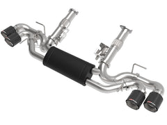 aFe MACH Force-Xp 3in to 2-1/2in 304SS Cat-Back (No NPP) 2020 Chevy Corvette (C8) 6.2L - Carbon Tip