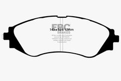 وسادات فرامل أمامية من Yellowstuff طراز EBC 99-02 Daewoo Lanos 1.6 Chassis 447434