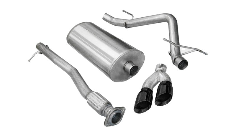 كورسا 11-13 GMC Sierra Ext. Cab/Std. Bed 1500 6.2L V8 Black Sport Cat-Back Exhaust