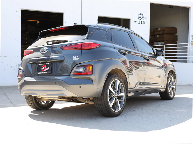 عادم خلفي للمحور من نوع aFe Takeda مقاس 2-1/2 بوصة مصنوع من مادة 304 SS لسيارة Hyundai Kona L4 سعة 1.6 لتر (t) موديل 18-21