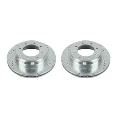 Power Stop 12-19 Nissan NV1500 Rear Evolution Drilled & Slotted Rotors - Pair