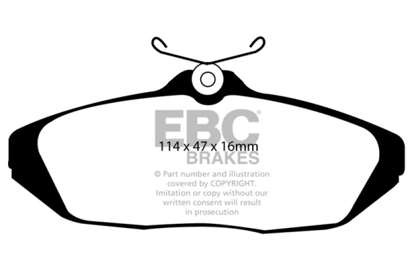 وسادات الفرامل الخلفية Greenstuff لسيارة Ford Thunderbird 3.8 موديل EBC 93-98